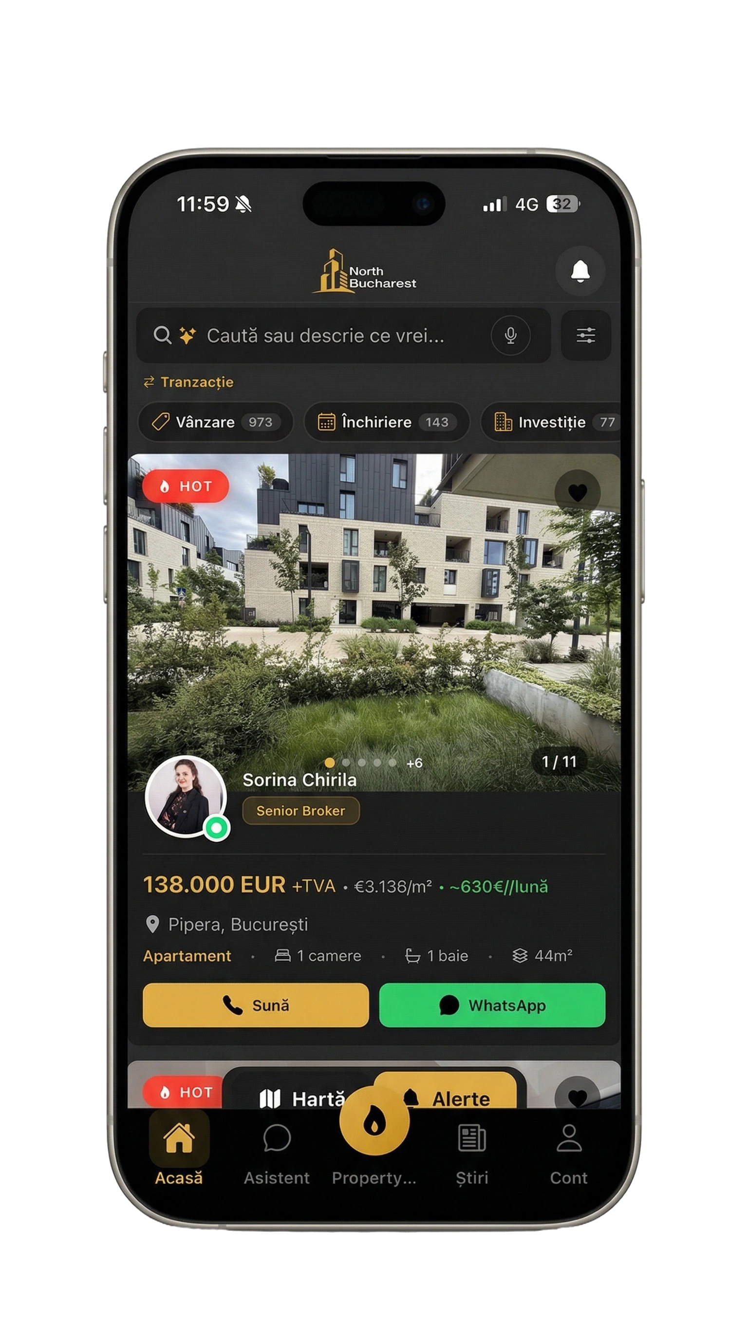 North Bucharest App — Căutare Inteligentă