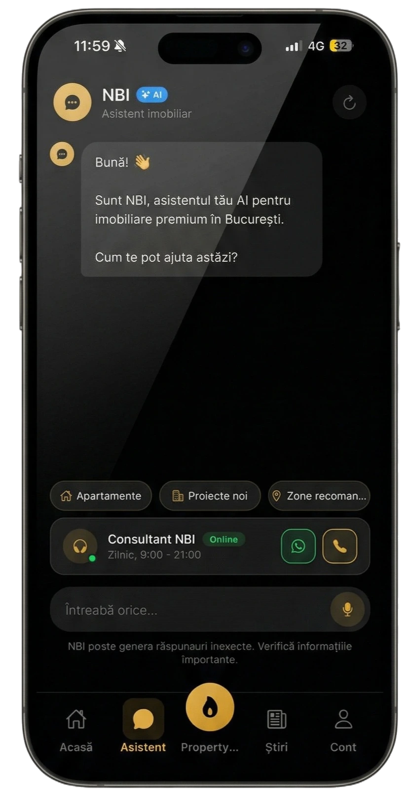 North Bucharest App — Asistent AI