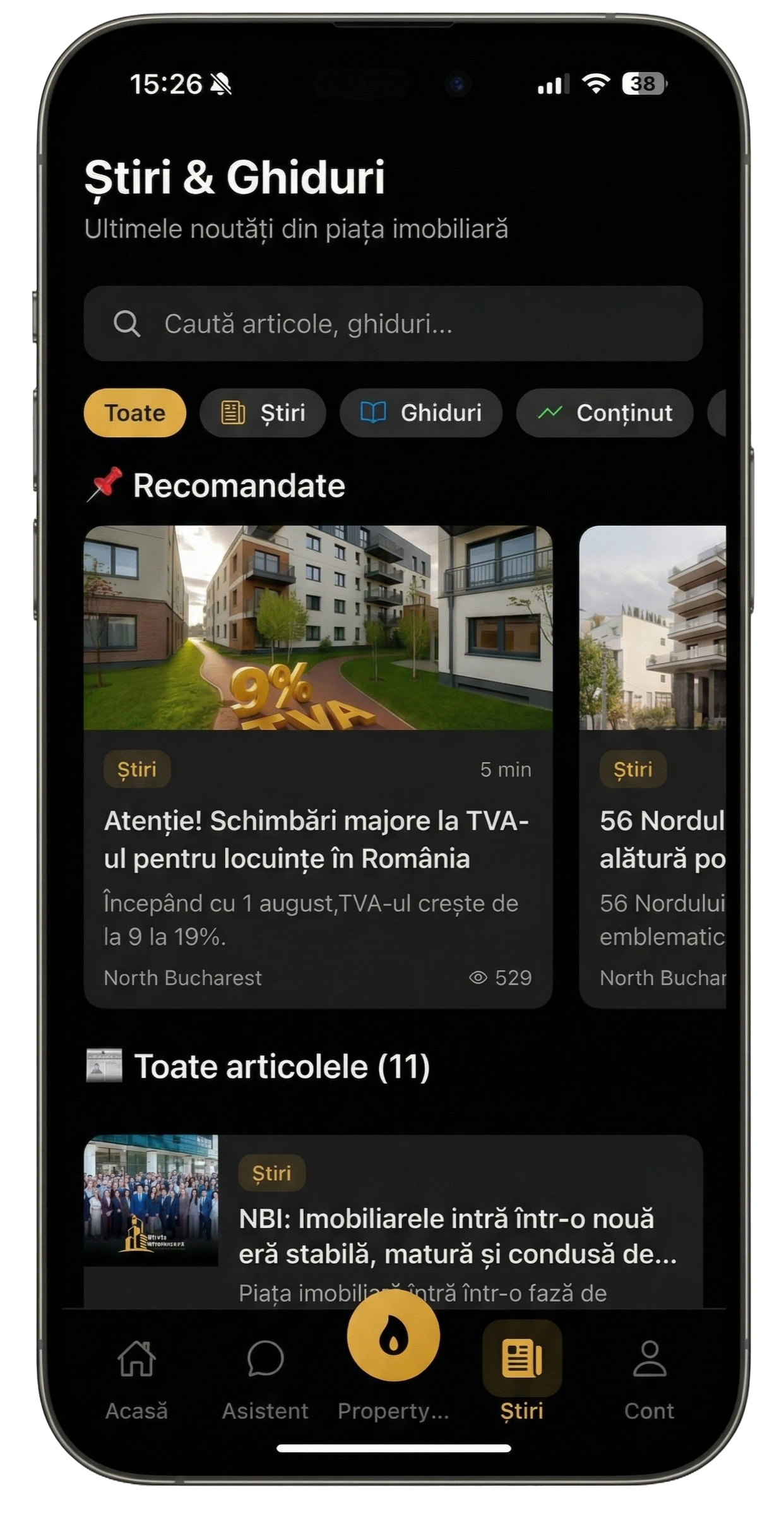 North Bucharest App — Știri & Ghiduri